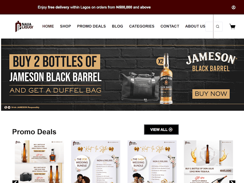 Cover image for Naija Liquor – Online Liquor Store Website