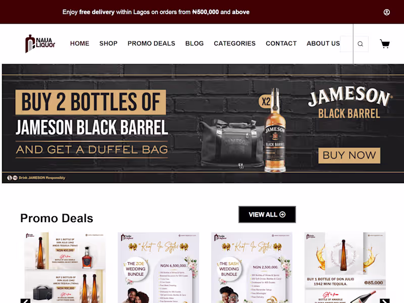 Cover image for Naija Liquor – Online Liquor Store Website