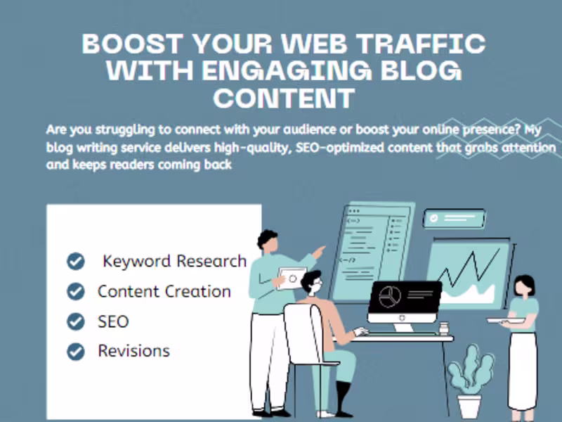 Cover image for Engaging blog posts that boost traffic and captivate readers!