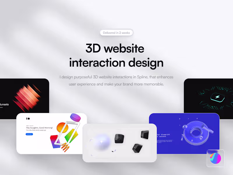 Cover image for Spline design: 3D website interaction