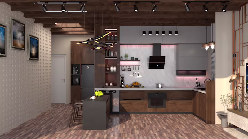 Cover image for 3D Interior Design, Kitchen Design, 3D Modeling & Rendering