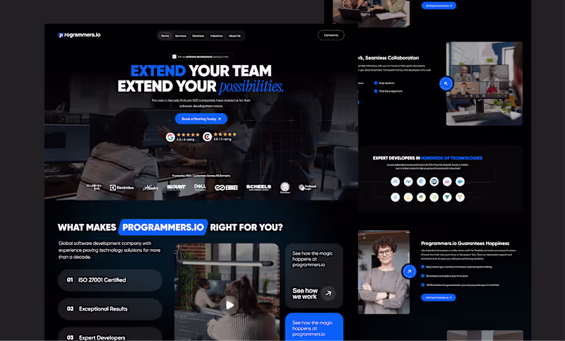 Cover image for Programmers.io Landing Page Redesign