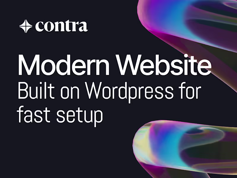 Cover image for Modern WordPress websites for startups and businesses