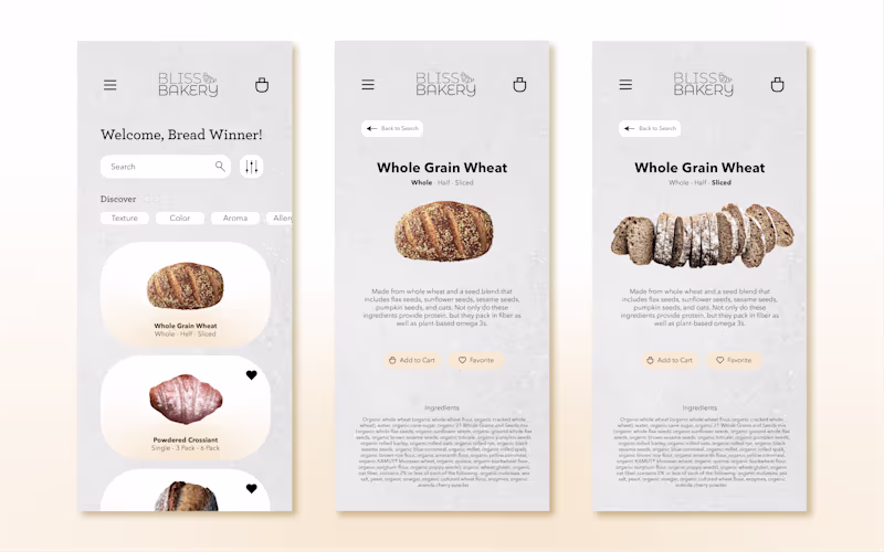 Cover image for [UX Design] Bliss Bakery