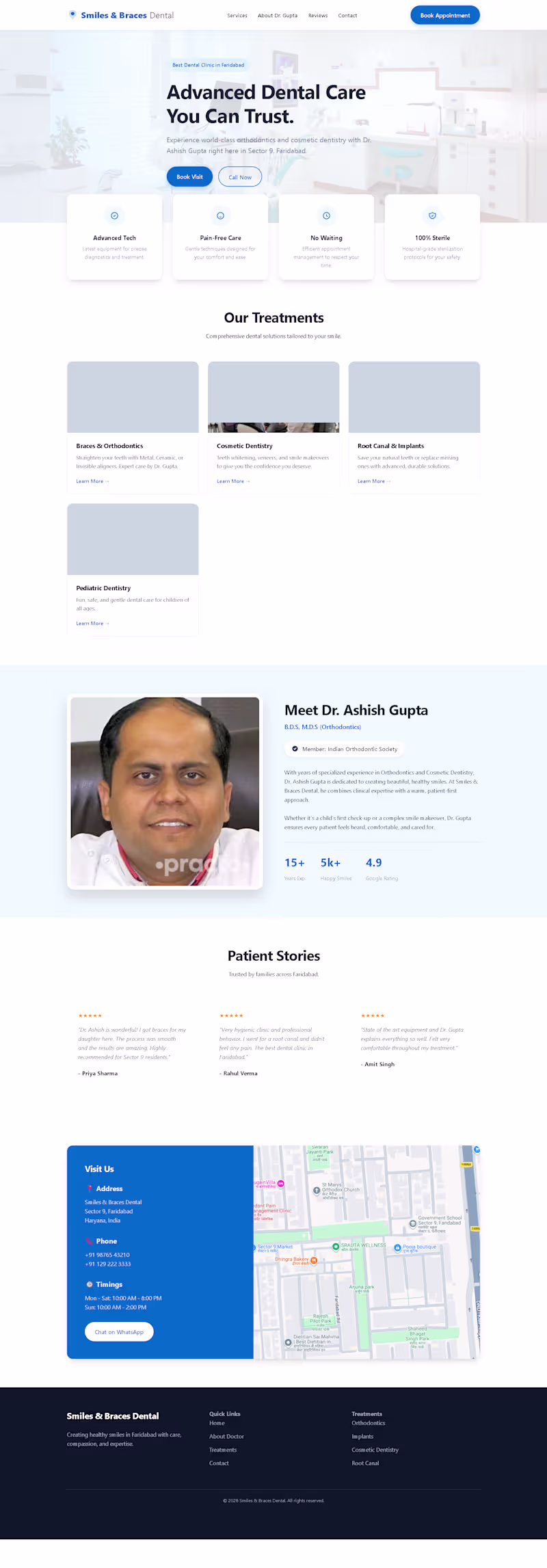 Cover image for Website Development - Dentist