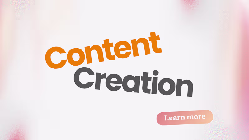 Cover image for  Content Creation