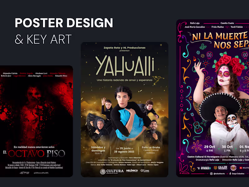 Cover image for Poster design & key art