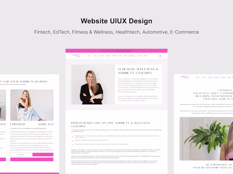 Cover image for Website UIUX Design