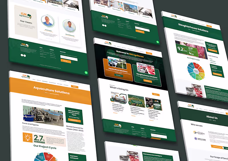 Cover image for Agricultural Based Website for ISM Agrifarms 