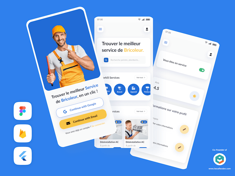 Cover image for Handyman services - Mobile App Design