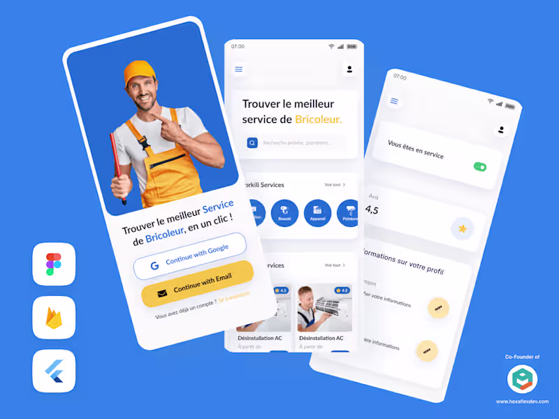 Cover image for Handyman services - Mobile App Design