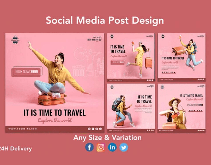 Cover image for Content creation ( social media posts ) on Behance