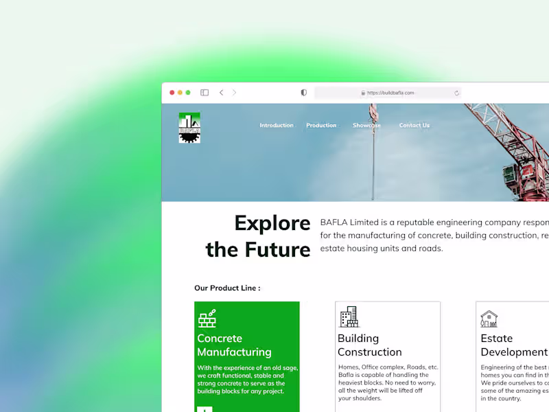 Cover image for Bafla Website Design