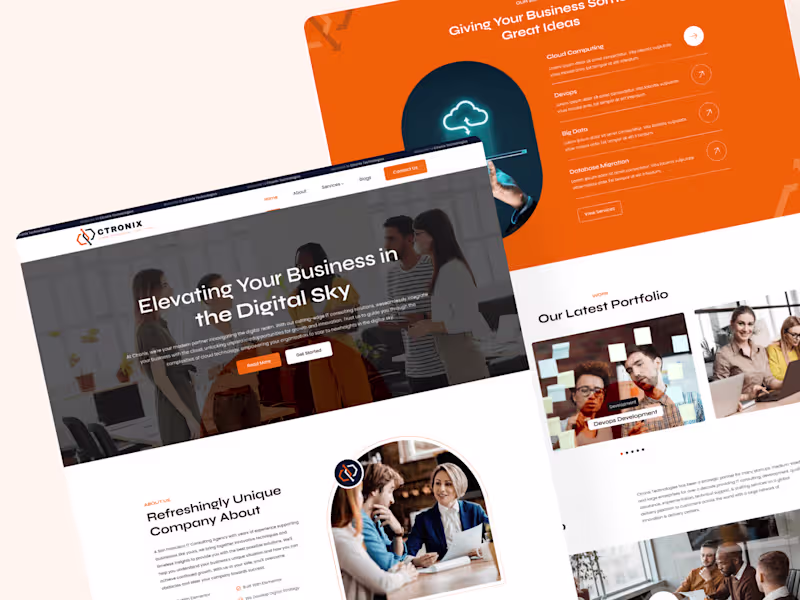 Cover image for Ctronix Technologies Website Revamp | IT Consulting Services