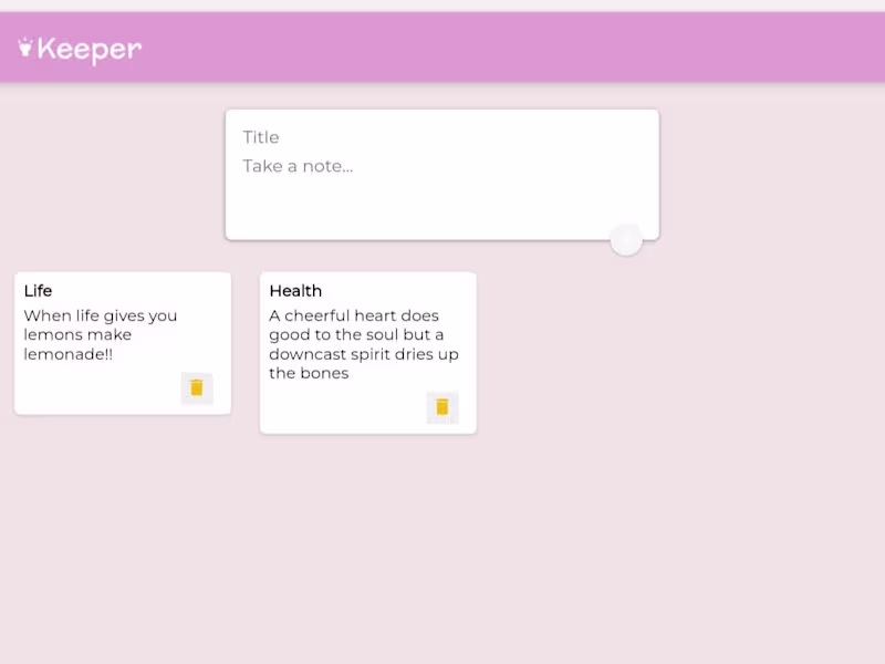 Cover image for Keeper App