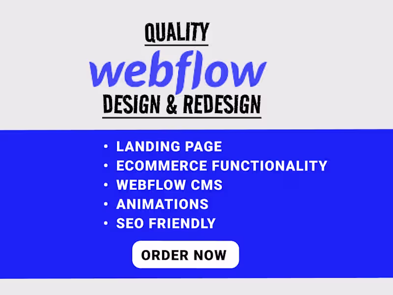 Cover image for creative webflow expert design and redesign