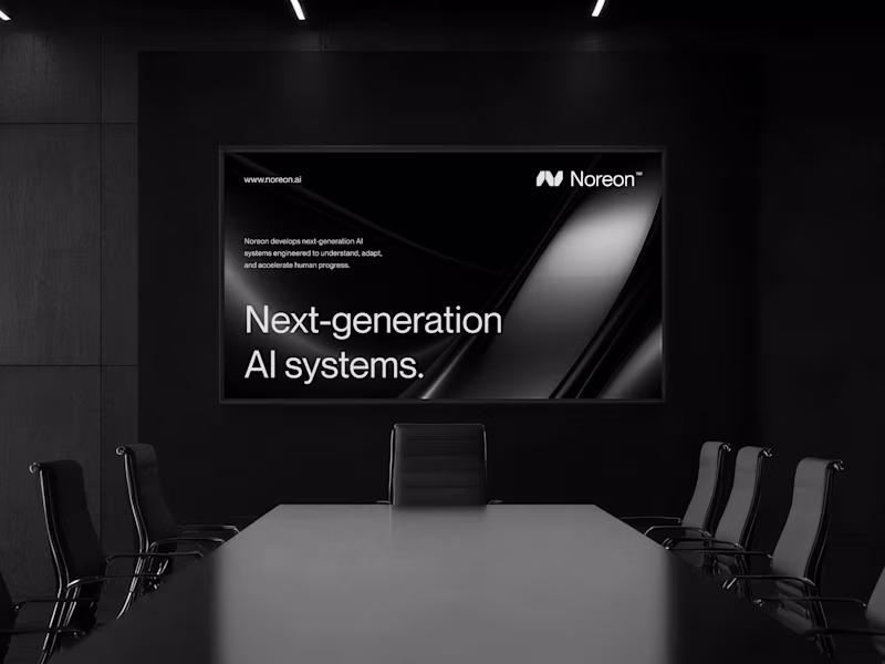 Cover image for Futuristic Logo & Brand Identity for Noreon.ai