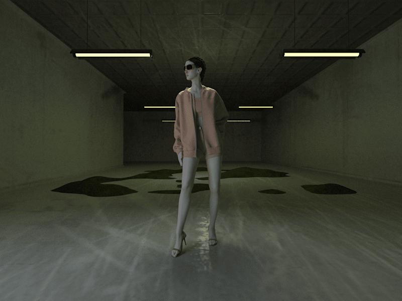 Cover image for 3D Bomber jacket render with background