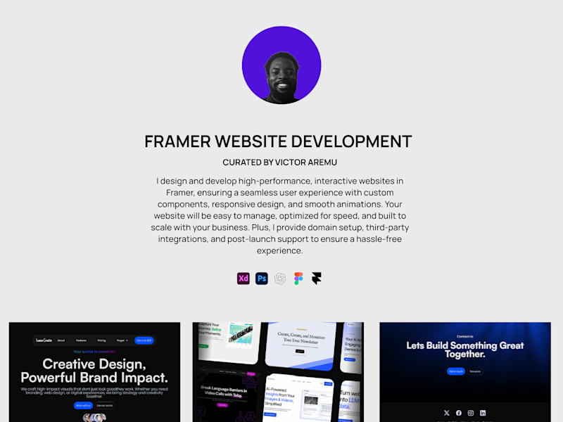 Cover image for Framer Website Development