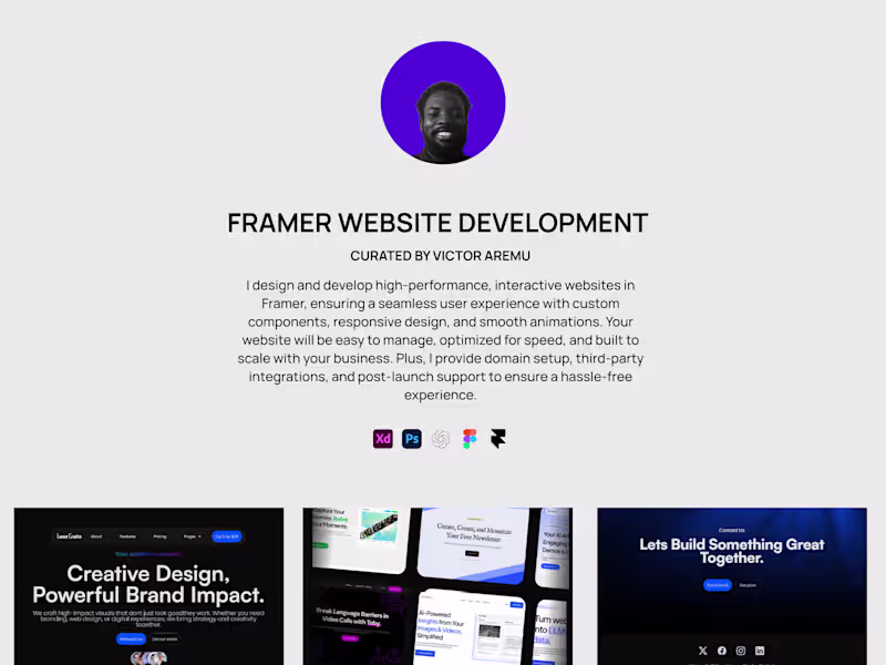 Cover image for Framer Website Development