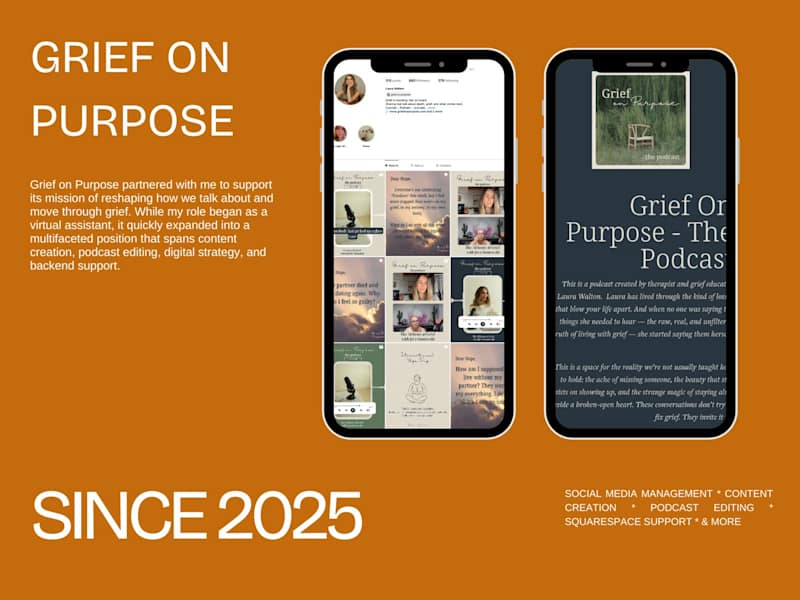Cover image for Multi-Platform Content & Operations Support for Grief on Purpose