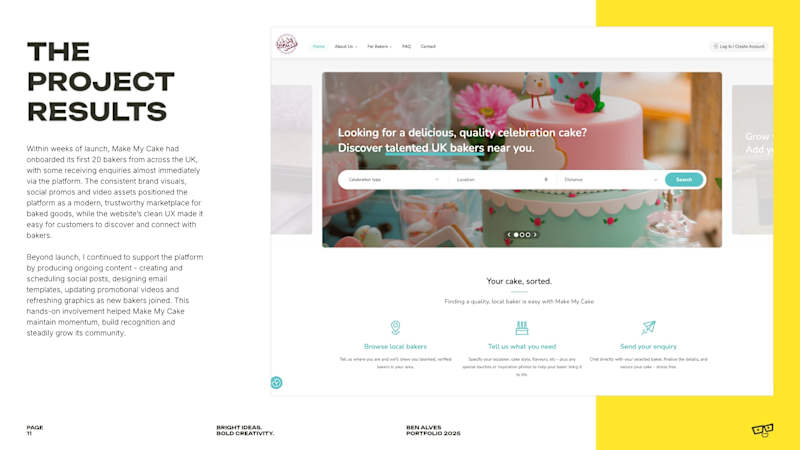 Cover image for Make My Cake – Branding & Digital Design