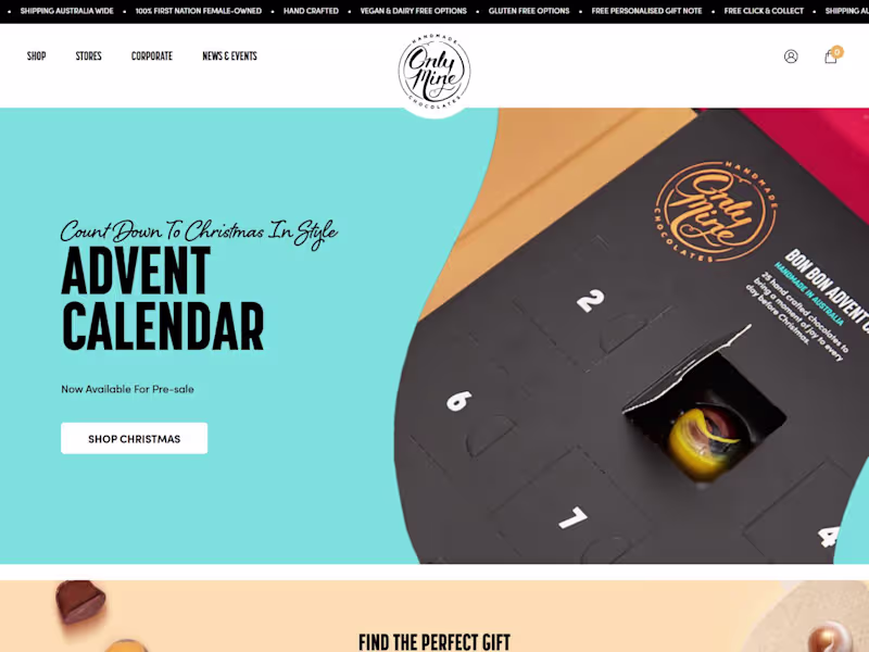 Cover image for Only Mine - Woocommerce Website Design