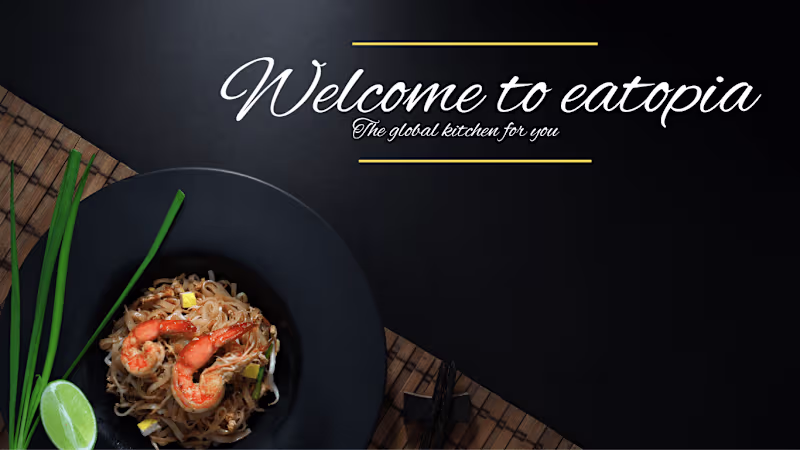 Cover image for Welcome to eatopia