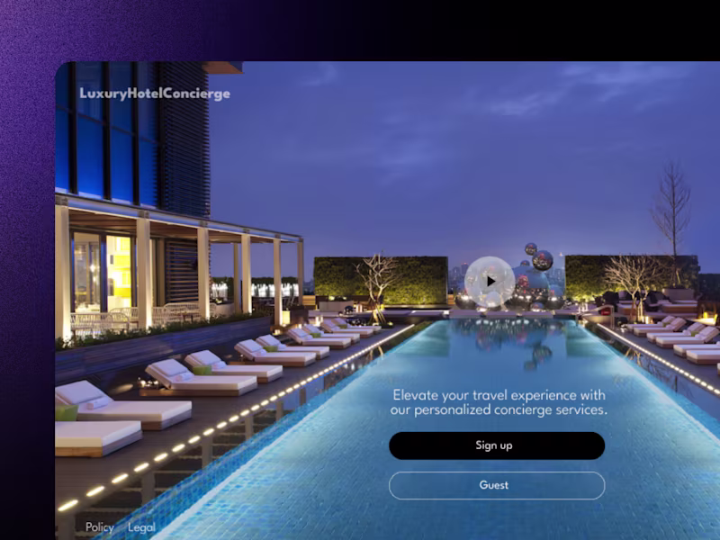 Cover image for Luxury Hotel Concierge [LHC] - Premium travel booking platform