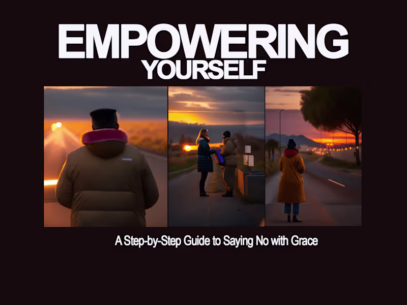 Cover image for Empowering Yourself:
Step-by-Step Guide to Saying No with Grace