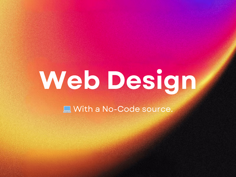 Cover image for Web design in a no-code source