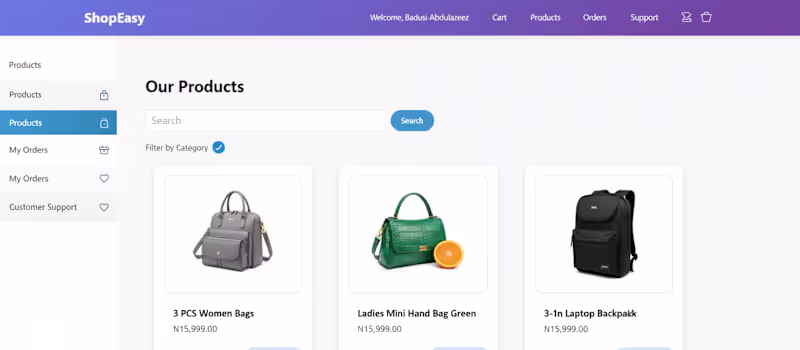 Cover image for ShopEasy – Multi-Role E-Commerce Ecosystem Overview Develope...