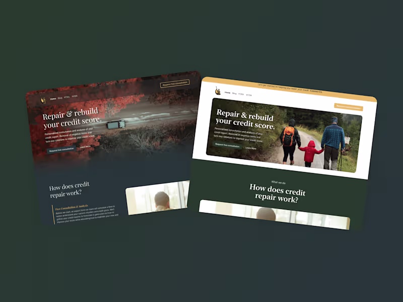 Cover image for Website Design - Providence Credit Consultants