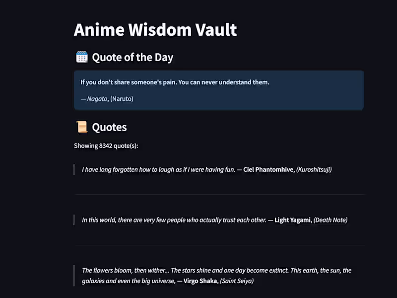 Cover image for Anime Wisdom Vault