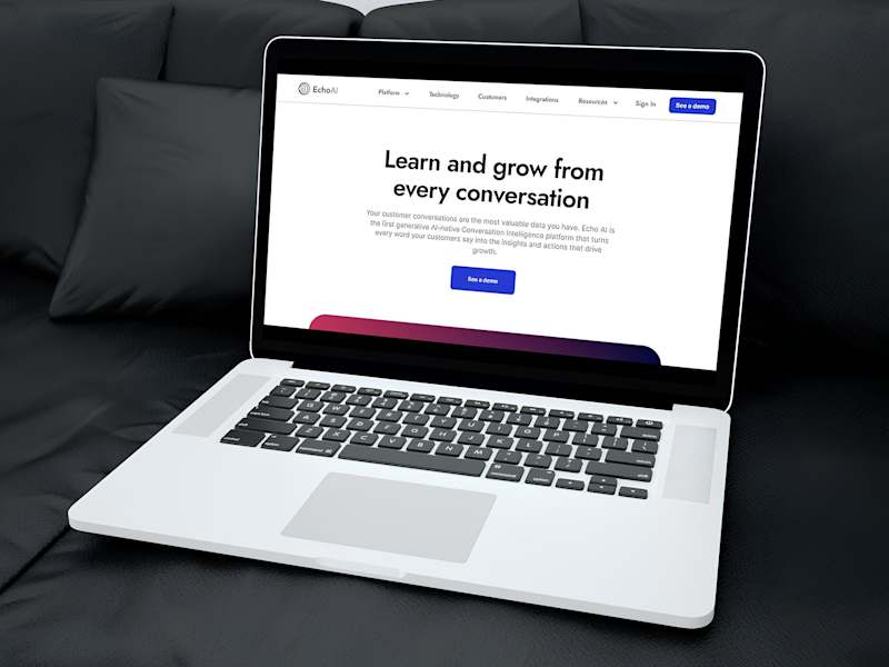 Cover image for Echo AI - SAAS - Framer Website