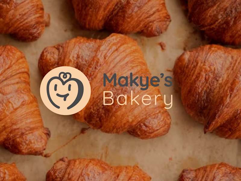 Cover image for Makye's Bakery Logo Presentation - Bakery Logo
