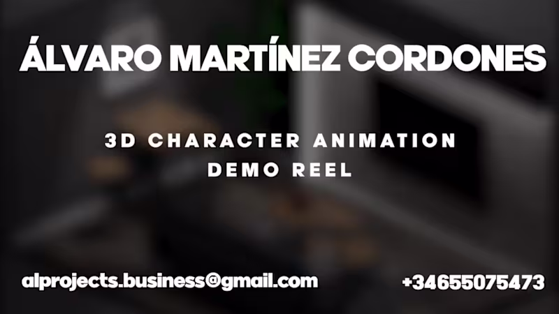 Cover image for 3D Character Animation Reel Alvaro Martinez