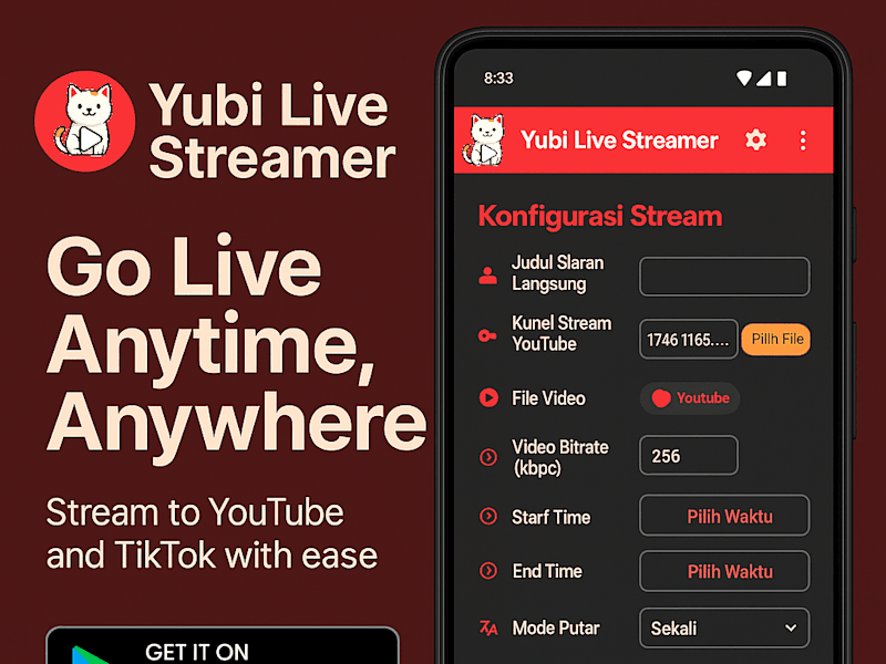 Cover image for Yubi Live Streamer - Apps on Google Play
