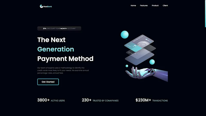 Cover image for HooBank | Mordern SAAS website