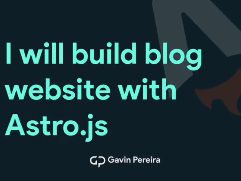 Cover image for JAMstack website development with Astro