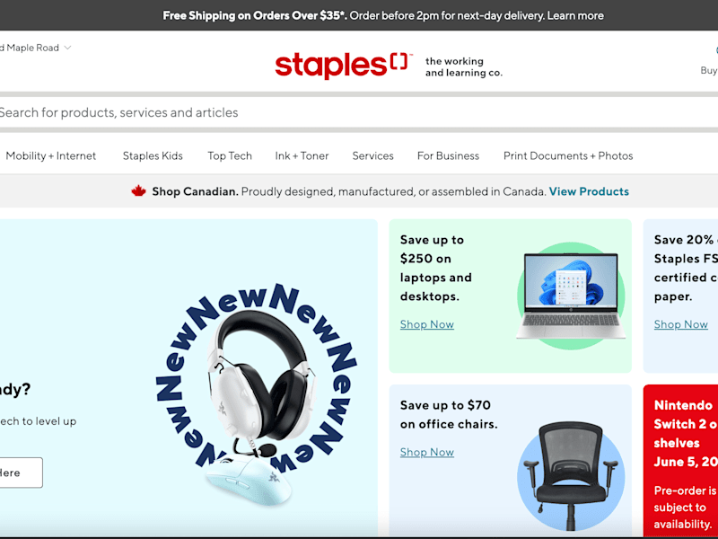 Cover image for Staples Canada