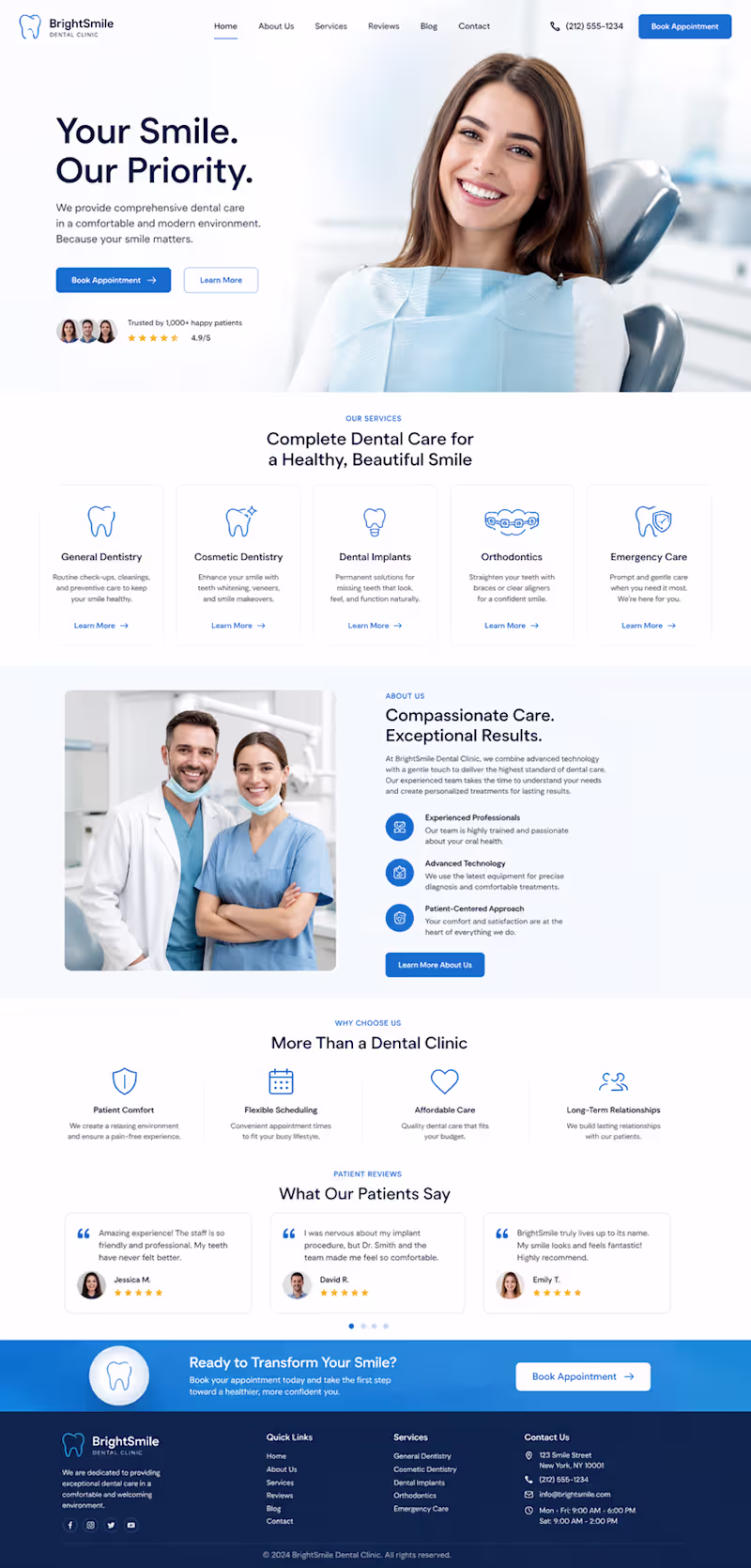 Cover image for Dental Clinic Website Redesign 🦷
A