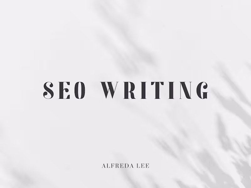 Cover image for SEO Writing