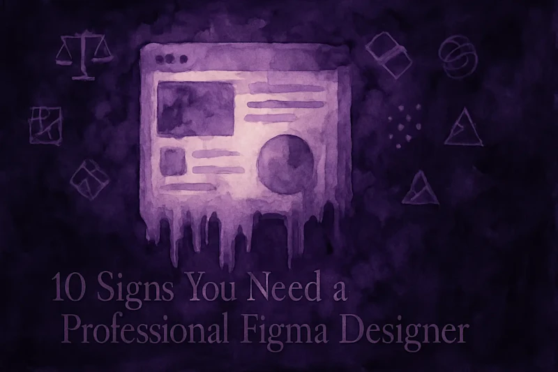 Cover image for 10 Signs You Need a Professional Figma Designer (Not a DIY Attempt)
