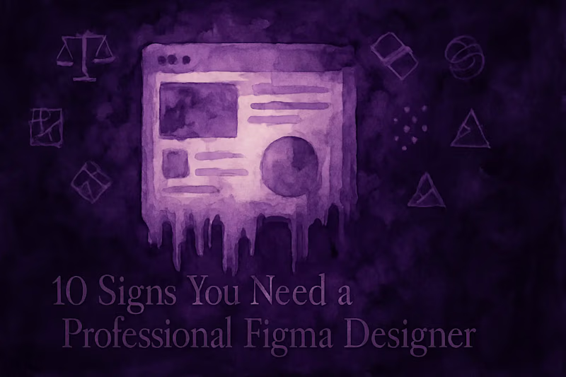 Cover image for 10 Signs You Need a Professional Figma Designer (Not a DIY Attempt)