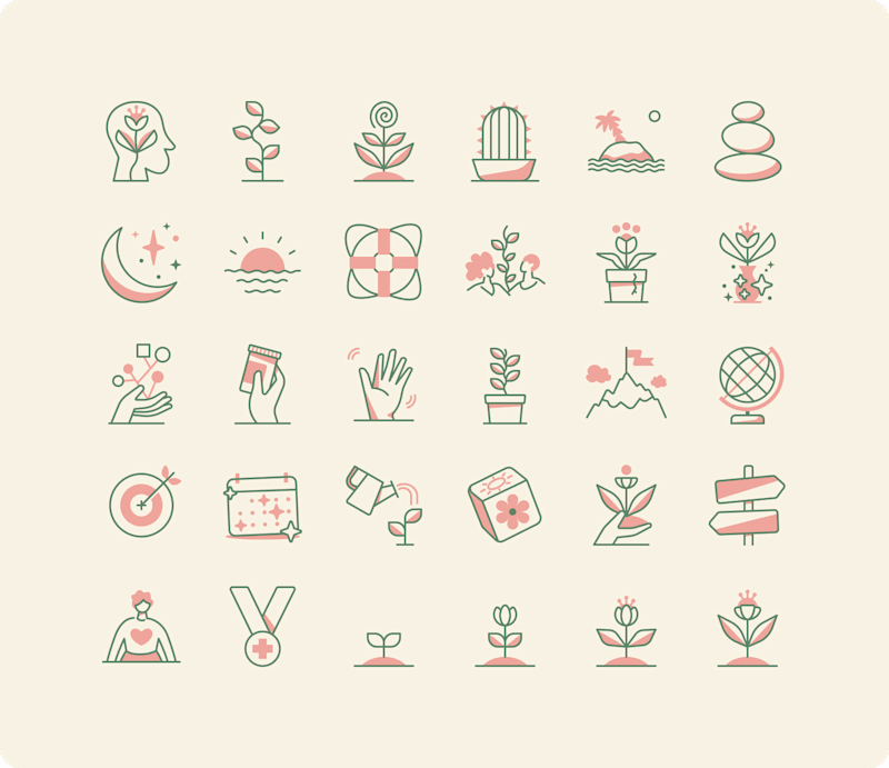 Cover image for Spring Health Icon System