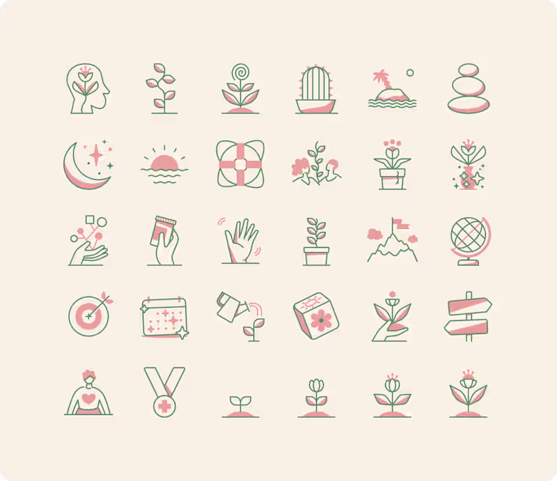 Cover image for Spring Health Icon System