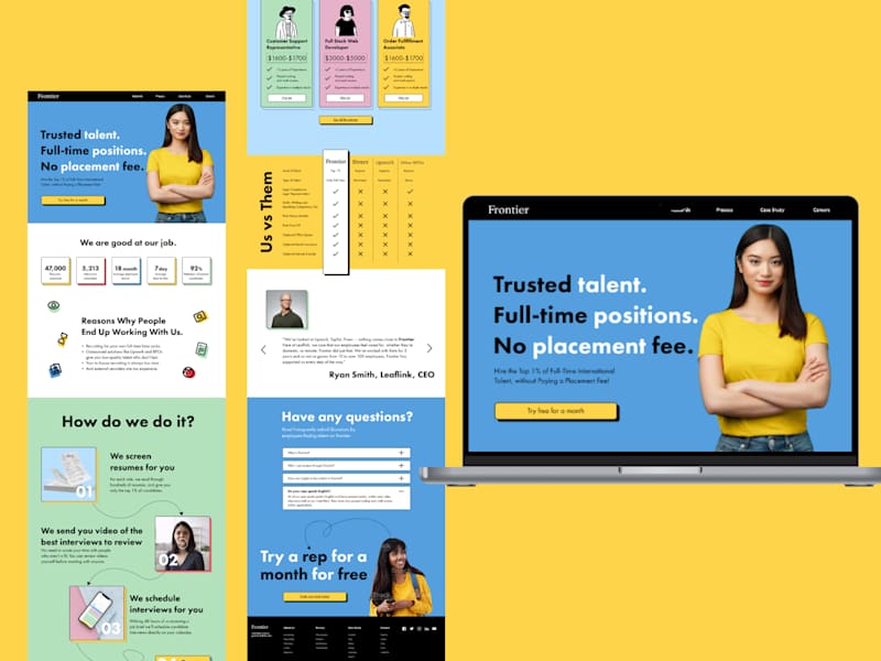 Cover image for Talent recruitment website