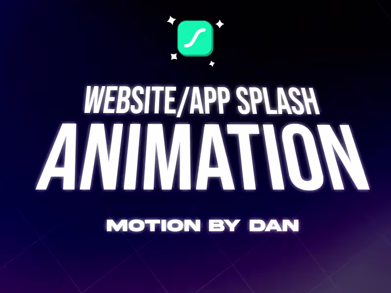 Cover image for Custom Splash Screen Animations for Apps & Websites