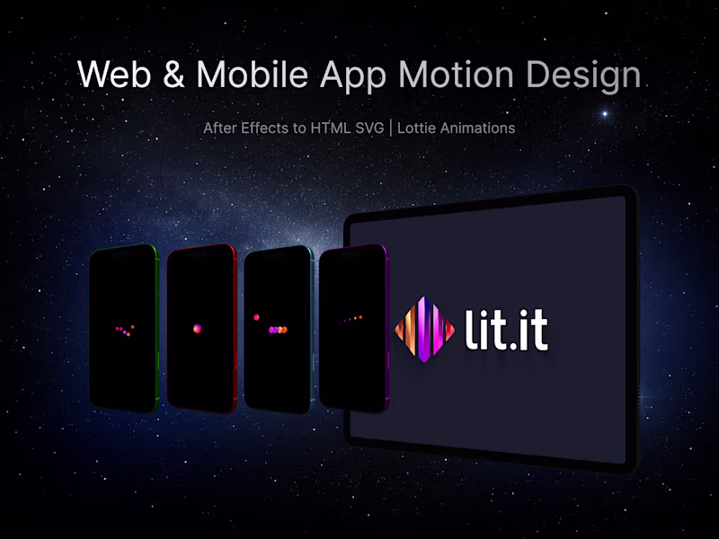 Cover image for Custom Motion Graphics for Digital Products